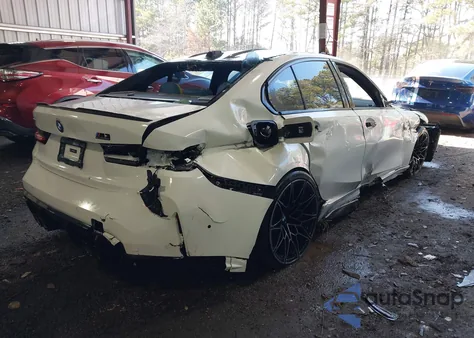 2024 BMW M3 Competition xDrive z USA, uszkodzony, nr VIN WBS43AY06RFS05425